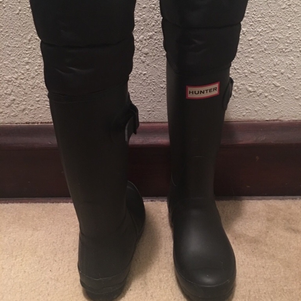 Tall Hunter Puffer Rubber Boots